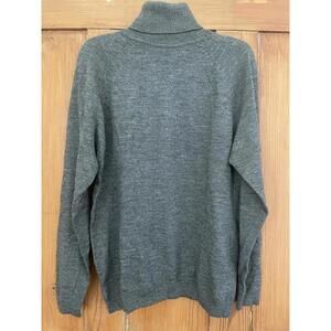 Women’s Ann Taylor Charcoal Gray Grey Wool Turtleneck Sweater M